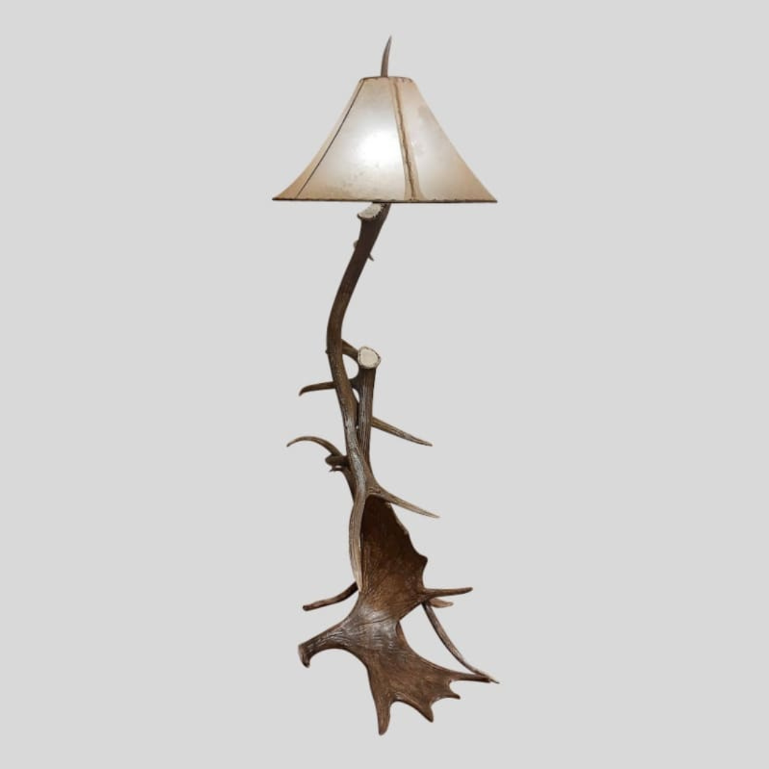 Peak Elk & Moose Antler Floor Lamp