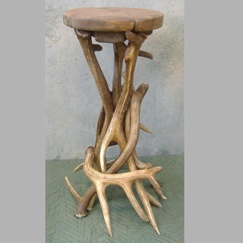 Elk Antler Bar Stool