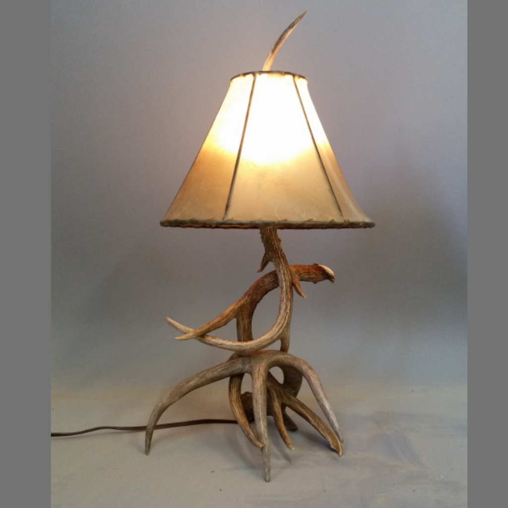 Small Whitetail Deer Antler Table Lamp