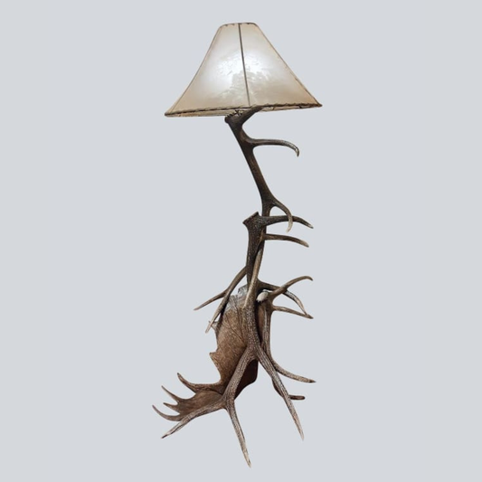 Peak Elk & Moose Antler Floor Lamp
