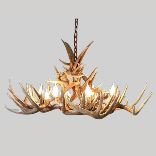 La Plata Peak Whitetail Deer Antler Chandelier - 8 Lights