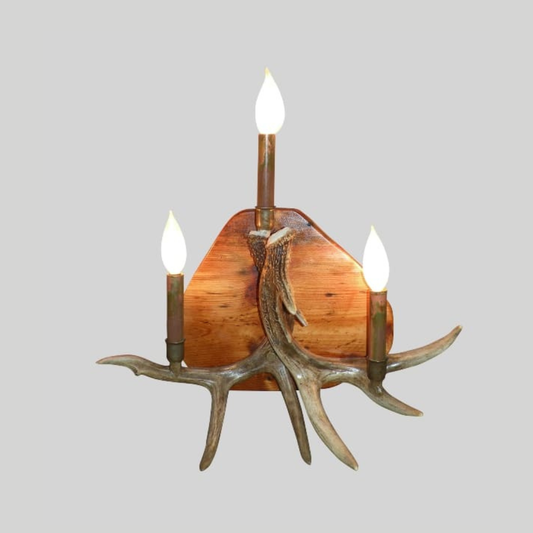 Peak Large Whitetail Deer Antler Sconce