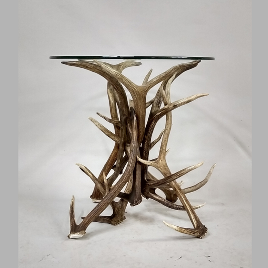 Elk & Mule Deer Antler End Table