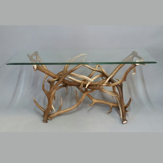 Elk & Mule Deer Antler Sofa Table