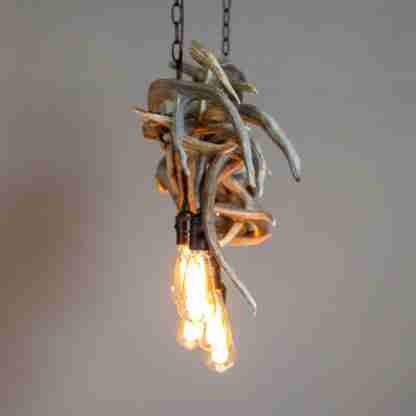 Peak Axis Deer Seven Falls Antler Chandelier - 7 Lights