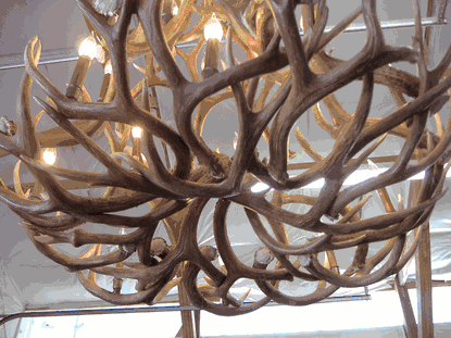 Bristlecone Rustic Mule Deer Antler Chandelier, Large - 16 Lights