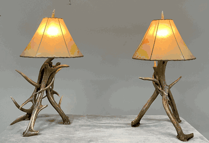 Peak Elk Antler Table Lamp