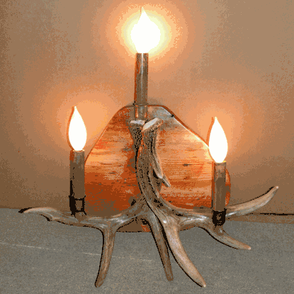 Peak Large Whitetail Deer Antler Sconce
